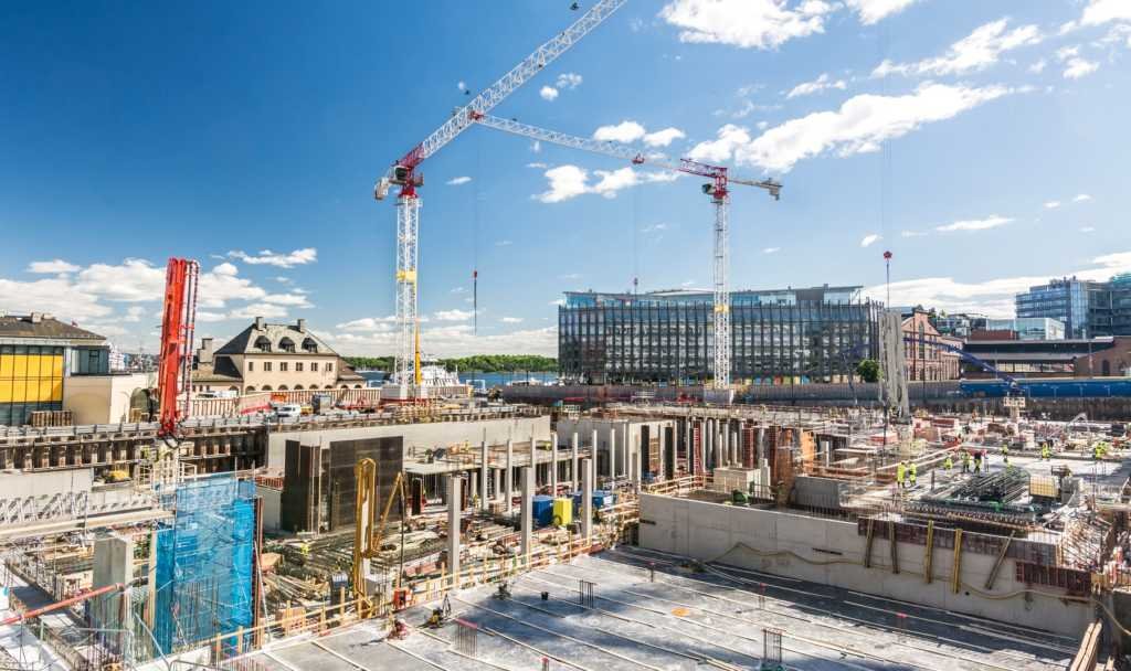 A city in full of building and constructions